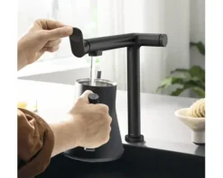 hansgrohe Küchenarmatur mit Filterfunktion AQITTURA M91 FilterSystem 240 schwarz matt mit Filterkopf 76804670