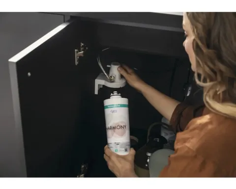 hansgrohe Küchenarmatur mit Filterfunktion AQITTURA M91 FilterSystem 240 schwarz matt mit Filterkopf 76804670