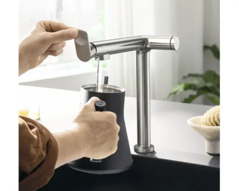 hansgrohe Küchenarmatur mit Filterfunktion AQITTURA M91 FilterSystem 240 edelstahl gebürstet mit Filterkopf, Mineralisierungskartusche Harmony mit Filter 76802800