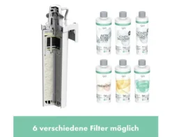 hansgrohe Küchenarmatur mit Filter- und Sprudelfunktion AQITTURA M91 SodaSystem 240 chrom mit Filterkopf, Mineralisierungskartusche Harmony mit Filter, CO2 Flasche und SodaBase ComfortZone 76810000