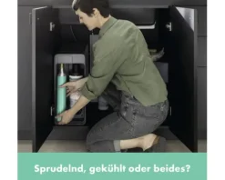hansgrohe Küchenarmatur mit Filter- und Sprudelfunktion AQITTURA M91 SodaSystem 240 chrom mit Filterkopf, Mineralisierungskartusche Harmony mit Filter, CO2 Flasche und SodaBase ComfortZone 76810000