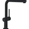 hansgrohe Küchenarmatur mit herausziehbaren Auslauf TALIS M54 EcoSmart schwarz matt 72845670