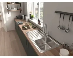 hansgrohe Küchenarmatur mit Handbrause FOCUS 180 220 M42 chrom 71800000