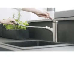 hansgrohe Küchenarmatur mit Handbrause ZESIS M33 sBox lite edelstahl gebürstet 74803800