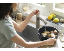 hansgrohe Küchenarmatur mit Handbrause ZESIS 160 M33 edelstahl gebürstet 74822800