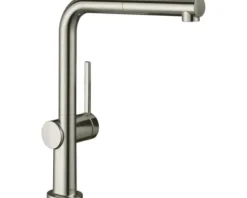 hansgrohe Küchenarmatur mit herausziehbaren Auslauf TALIS M54 edelstahl gebürstet 72809800