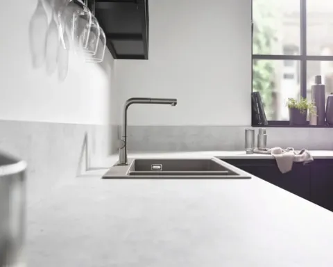 hansgrohe Küchenarmatur mit herausziehbaren Auslauf TALIS M54 edelstahl gebürstet 72809800