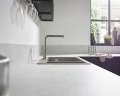 hansgrohe Küchenarmatur mit herausziehbaren Auslauf TALIS M54 edelstahl gebürstet 72809800