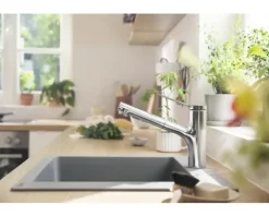 hansgrohe Küchenarmatur mit Handbrause ZESIS 150 M33 chrom 74821000