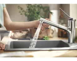 hansgrohe Küchenarmatur mit Handbrause ZESIS M33 chrom 74803000