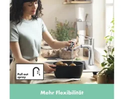 hansgrohe Küchenarmatur mit Handbrause ZESIS M33 chrom 74801000