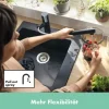 hansgrohe Küchenarmatur mit Handbrause ZESIS M33 schwarz matt 74803670