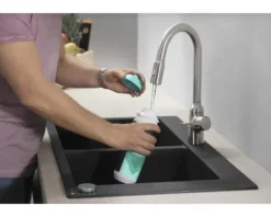 hansgrohe Küchenarmatur mit Handbrause FOCUS 180 M43 edelstahl gebürstet 71811800