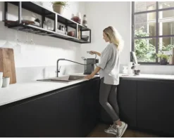 hansgrohe Küchenarmatur mit herausziehbaren Auslauf TALIS M54 chrom 72809000
