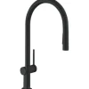 hansgrohe Küchenarmatur mit Handbrause TALIS M54 schwarz matt 72801670
