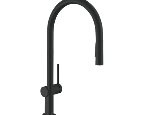 hansgrohe Küchenarmatur mit Handbrause TALIS M54 schwarz matt 72801670