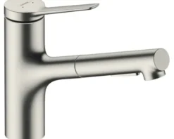 hansgrohe Küchenarmatur mit Handbrause ZESIS 150 M33 edelstahl gebürstet 74821800