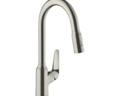 hansgrohe Küchenarmatur mit Handbrause FOCUS 220 M42 edelstahl gebürstet 71800800