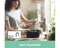 hansgrohe Küchenarmatur mit Handbrause ZESIS M33 edelstahl gebürstet 74804800