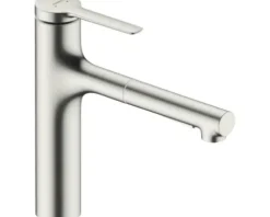hansgrohe Küchenarmatur mit Handbrause ZESIS M33 edelstahl gebürstet 74804800