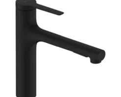 hansgrohe Küchenarmatur mit Handbrause ZESIS 160 M33 schwarz matt 74823670