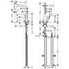 hansgrohe Küchenarmatur mit Handbrause METRIS SELECT 240 M71 chrom 73817000