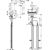 hansgrohe Küchenarmatur mit herausziehbaren Auslauf AQUNO SELECT M81 chrom 73830000