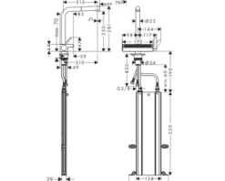 hansgrohe Küchenarmatur mit herausziehbaren Auslauf AQUNO SELECT M81 chrom 73830000