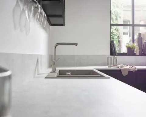 hansgrohe Küchenarmatur mit herausziehbaren Auslauf TALIS M54 edelstahl gebürstet 72808800