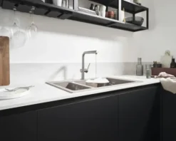 hansgrohe Küchenarmatur mit herausziehbaren Auslauf TALIS M54 edelstahl gebürstet 72808800