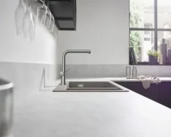 hansgrohe Küchenarmatur mit herausziehbaren Auslauf TALIS M54 chrom 72808000