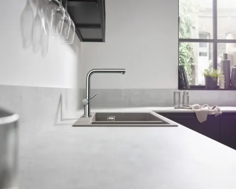hansgrohe Küchenarmatur mit herausziehbaren Auslauf TALIS M54 chrom 72808000