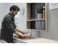 hansgrohe Küchenarmatur mit Handbrause FOCUS M42 chrom 71814000