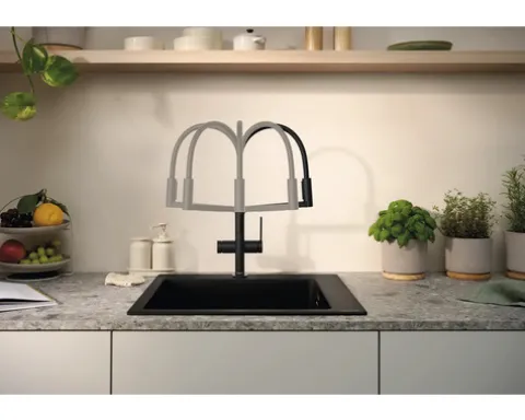 hansgrohe Küchenarmatur TALIS SELECT M54 POWDERSPRAY schwarz matt 72861670
