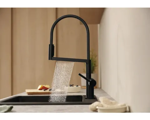 hansgrohe Küchenarmatur TALIS SELECT M54 POWDERSPRAY schwarz matt 72861670