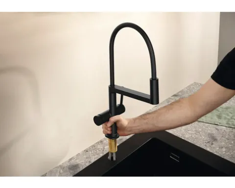 hansgrohe Küchenarmatur TALIS SELECT M54 POWDERSPRAY schwarz matt 72861670