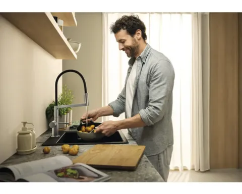 hansgrohe Küchenarmatur TALIS SELECT M54 POWDERSPRAY edelstahl gebürstet 72861800