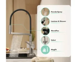 hansgrohe Küchenarmatur TALIS SELECT M54 POWDERSPRAY edelstahl gebürstet 72861800