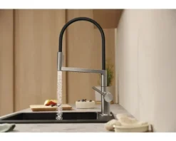 hansgrohe Küchenarmatur TALIS SELECT M54 POWDERSPRAY edelstahl gebürstet 72861800