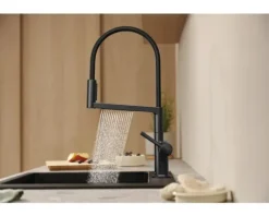 hansgrohe Küchenarmatur TALIS SELECT M54 POWDERSPRAY brushed black chrom gebürstet 72861340