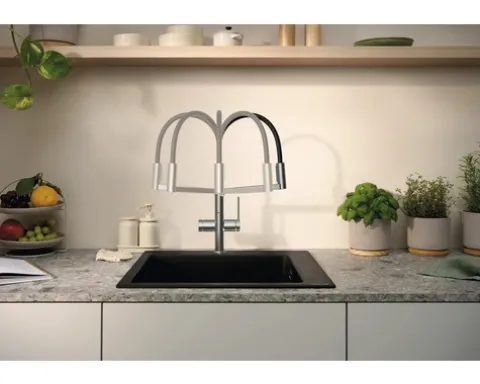 hansgrohe Küchenarmatur TALIS SELECT M54 POWDERSPRAY brushed black chrom gebürstet 72861340