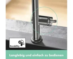 hansgrohe Küchenarmatur TALIS M54 brushed black chrom 72840340