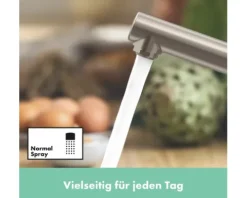 hansgrohe Küchenarmatur ZESIS M33 edelstahl gebürstet 74802800