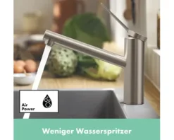 hansgrohe Küchenarmatur ZESIS M33 edelstahl gebürstet 74806800