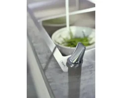 hansgrohe 2-Loch Küchenarmatur mit Handbrause METRIS SELECT 200 M71 chrom 73818000