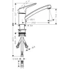 hansgrohe Niederdruckarmatur LOGIS 120 M31 chrom 71831000