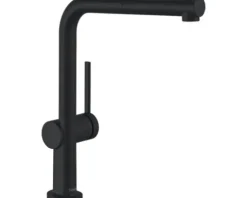 hansgrohe Niederdruckarmatur mit Brause TALIS 270 M54 schwarz matt 72860670