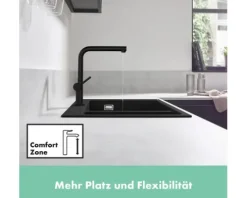 hansgrohe Niederdruckküchenarmatur TALIS M54 schwarz matt 72859670