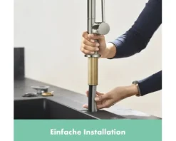 hansgrohe Niederduck Küchenarmatur TALIS M54 edelstahl gebürstet 72859800