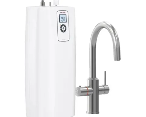 Heißwasserautomat Stiebel Eltron HOT 2.6 N Premium 3 in 1 b Untertisch 2,6 Liter mit Küchenarmatur edelstahloptik gebürstet
